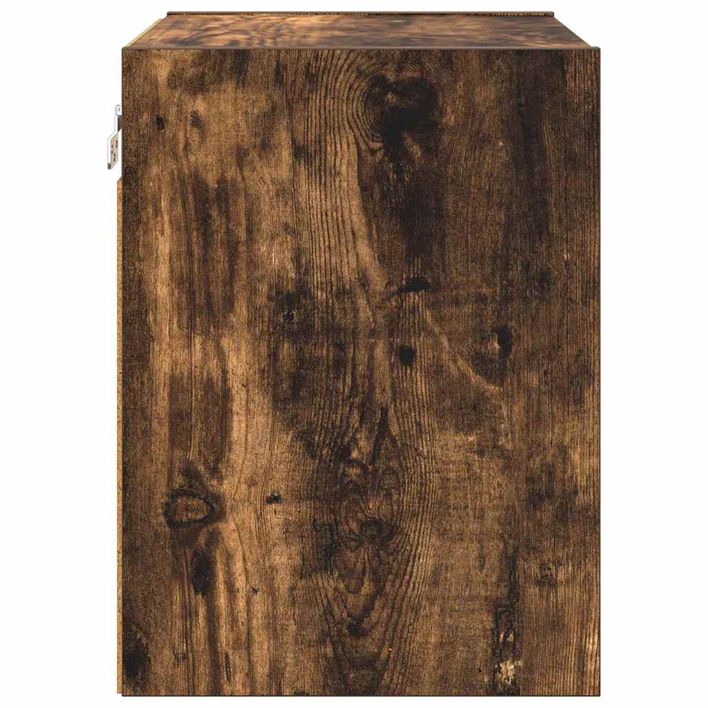 Hanging Cabinet with Shelf Riga Smoked Oak 40 x 29.5 x 40 cm