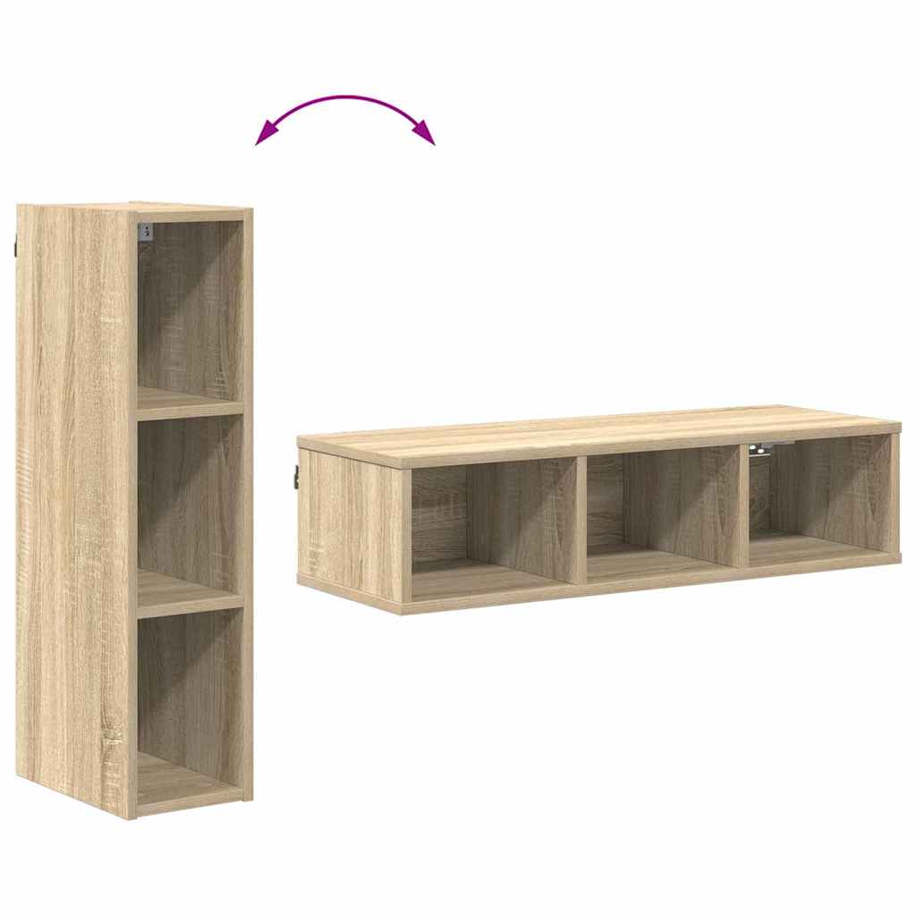 Hanging Cabinet with Shelf Riga Sonoma Oak 20 x 29.5 x 80 cm