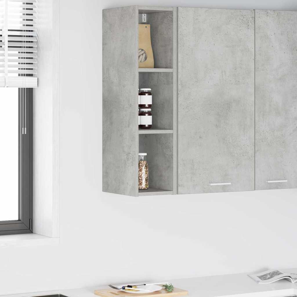 Hanging Cabinet with Shelf Riga Concrete Grey 20 x 29.5 x 80 cm