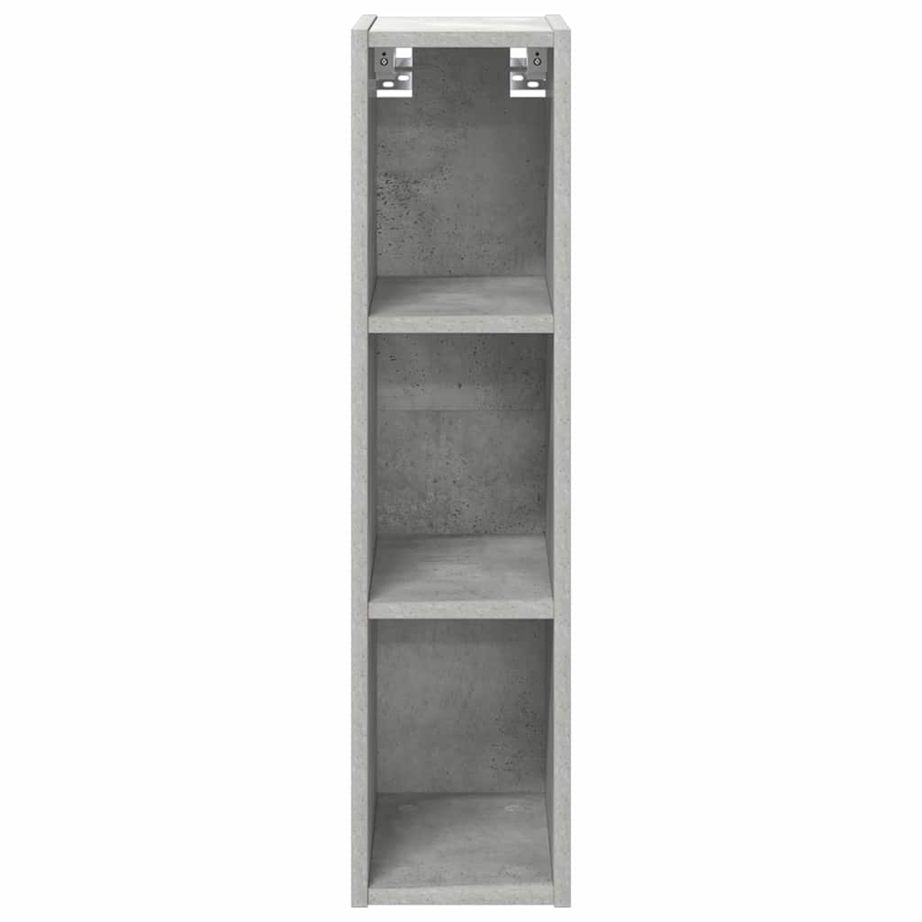 Hanging Cabinet with Shelf Riga Concrete Grey 20 x 29.5 x 80 cm