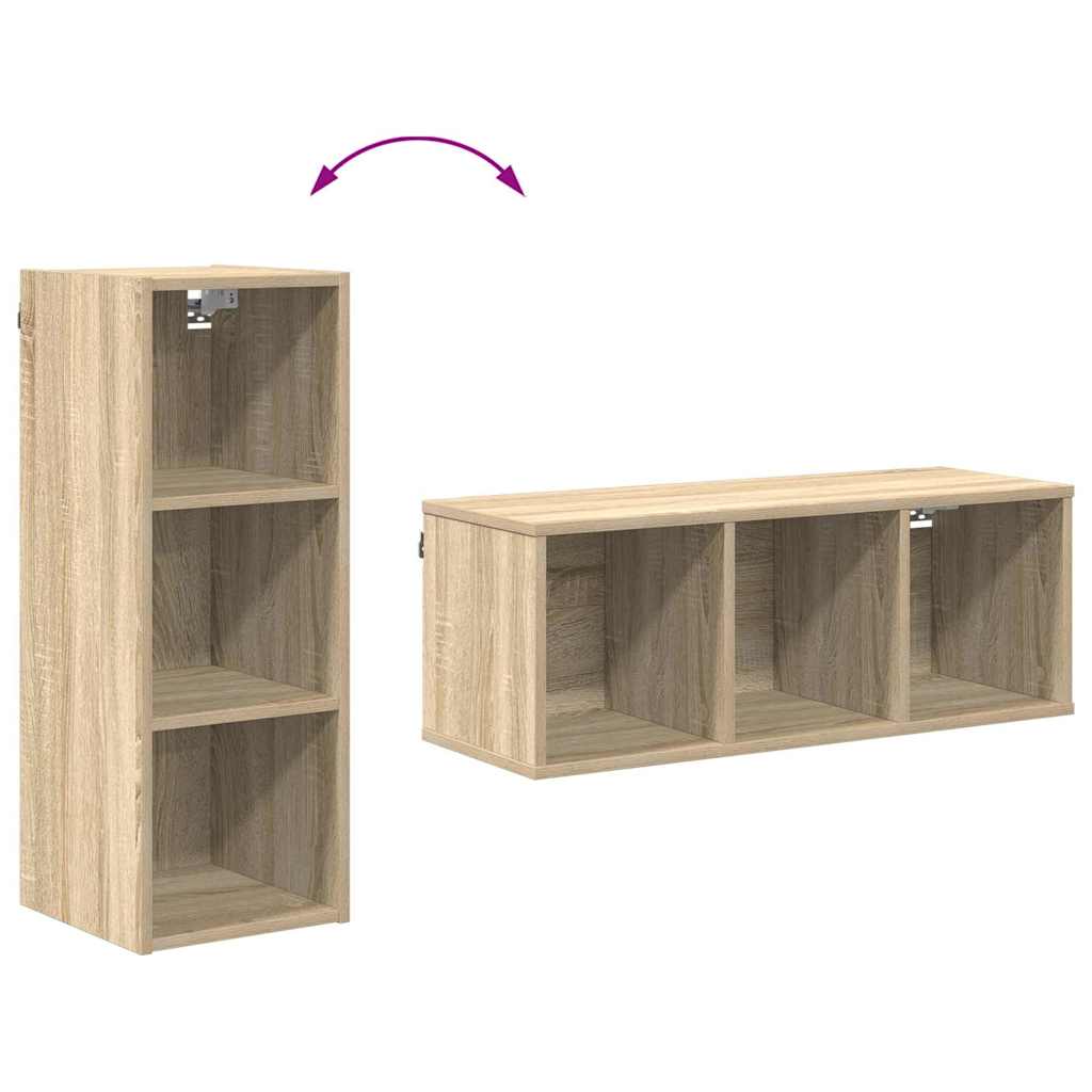 Hanging Cabinet with Shelf Riga Sonoma Oak 30 x 29.5 x 80 cm