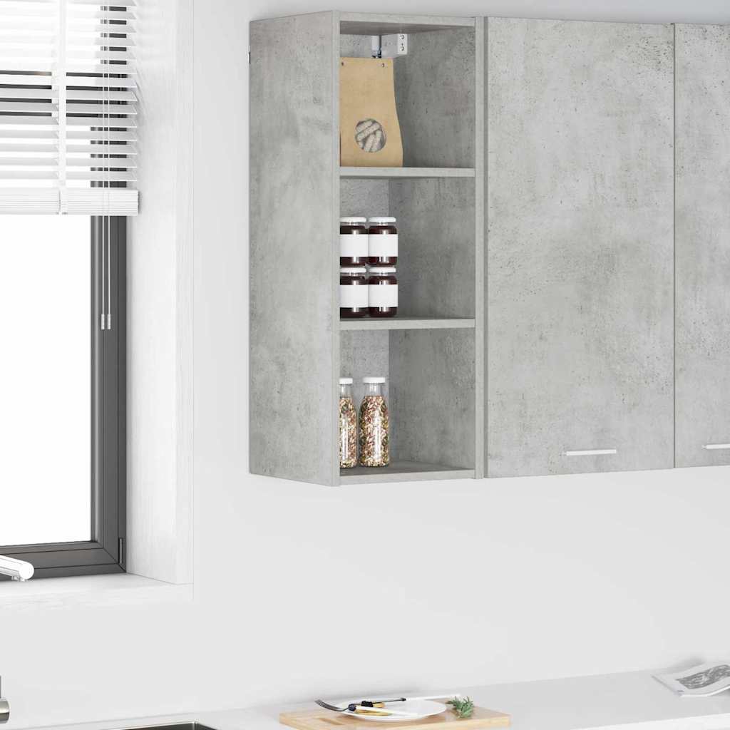 Hanging Cabinet with Shelf Riga Concrete Grey 30 x 29.5 x 80 cm
