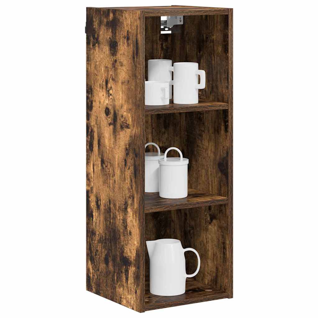 Hanging Cabinet with Shelf Riga Smoked Oak 30 x 29.5 x 80 cm