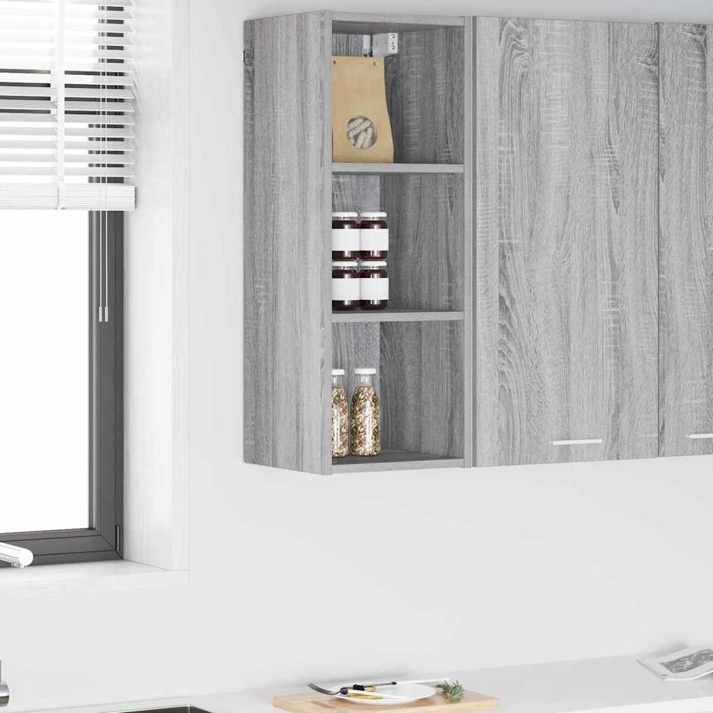 Hanging Cabinet with Shelf Riga Grey Sonoma 30 x 29.5 x 80 cm