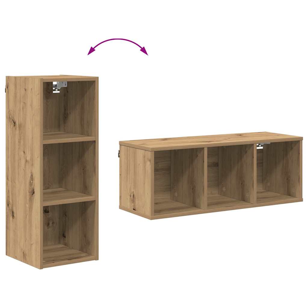Hanging Cabinet with Shelf Riga Artisan Oak 30 x 29.5 x 80 cm