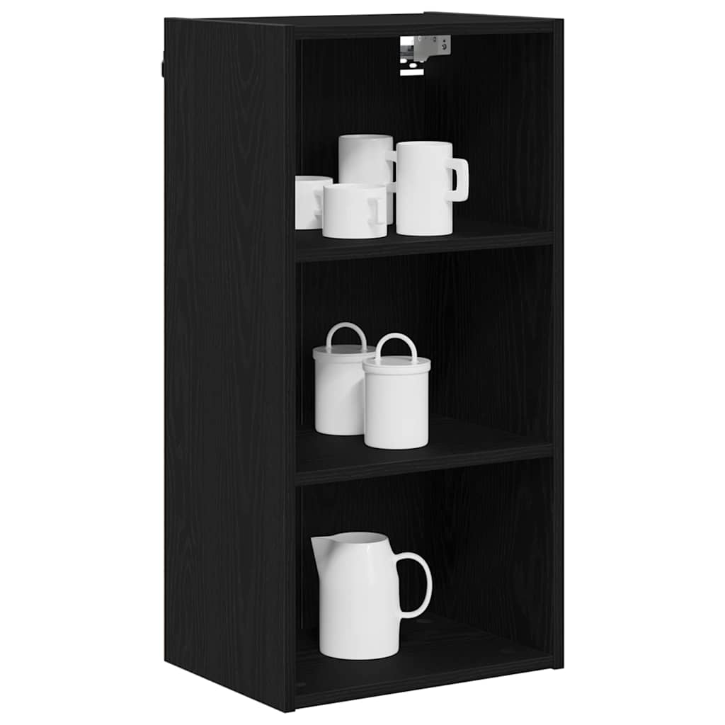 Hanging Cabinet with Shelf Riga Black Oak 40 x 29.5 x 80 cm