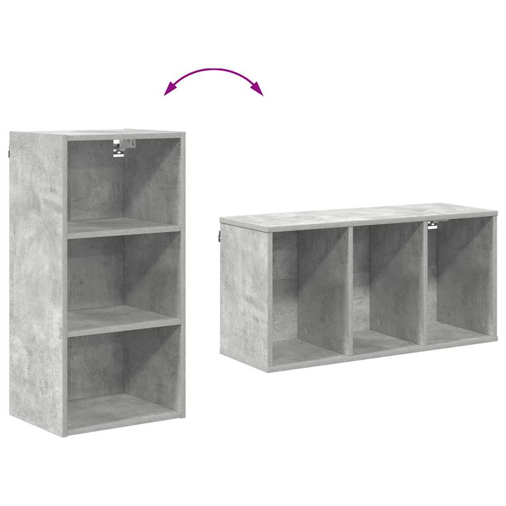 Hanging Cabinet with Shelf Riga Concrete Grey 40 x 29.5 x 80 cm