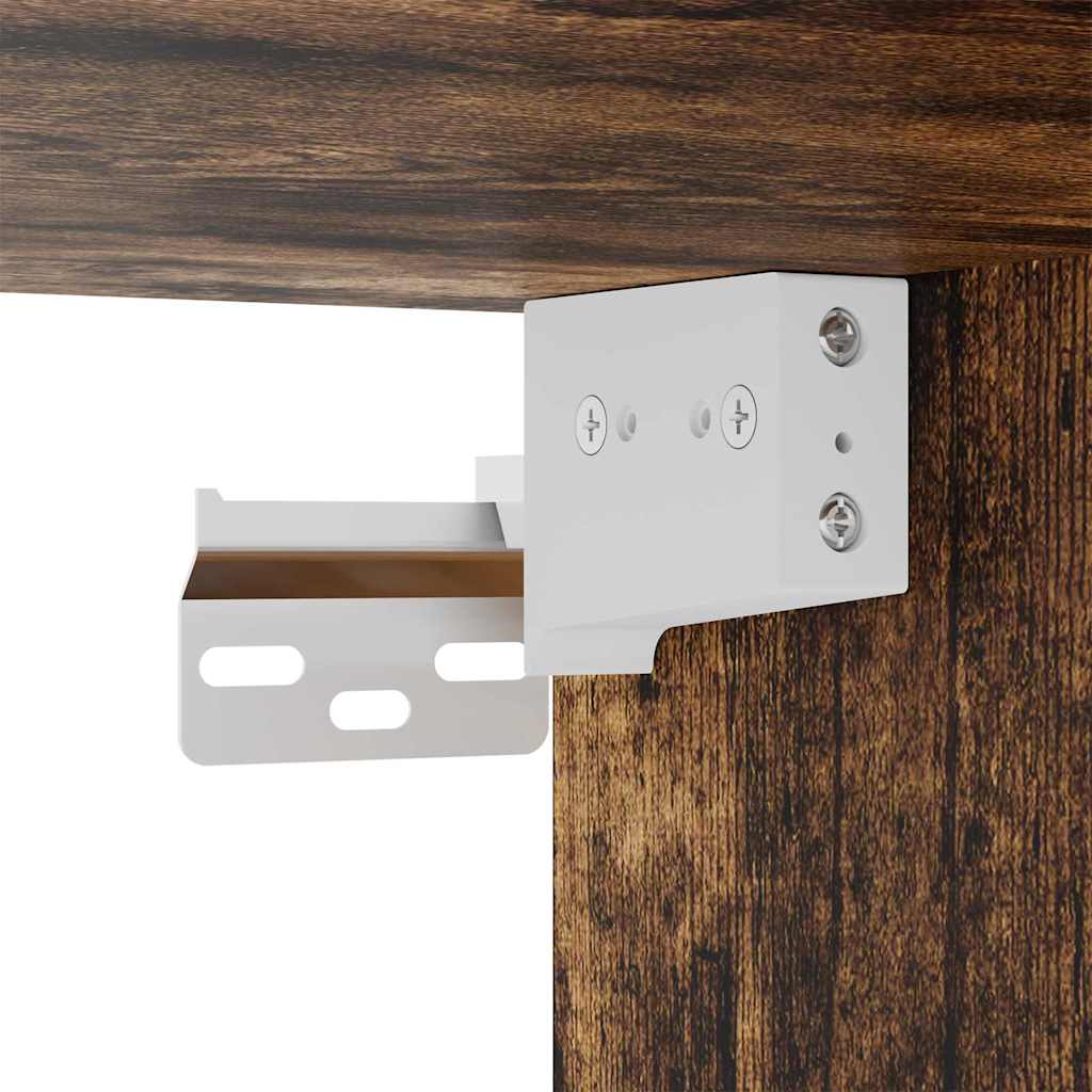 Hanging Cabinet with Shelf Riga Smoked Oak 40 x 29.5 x 80 cm