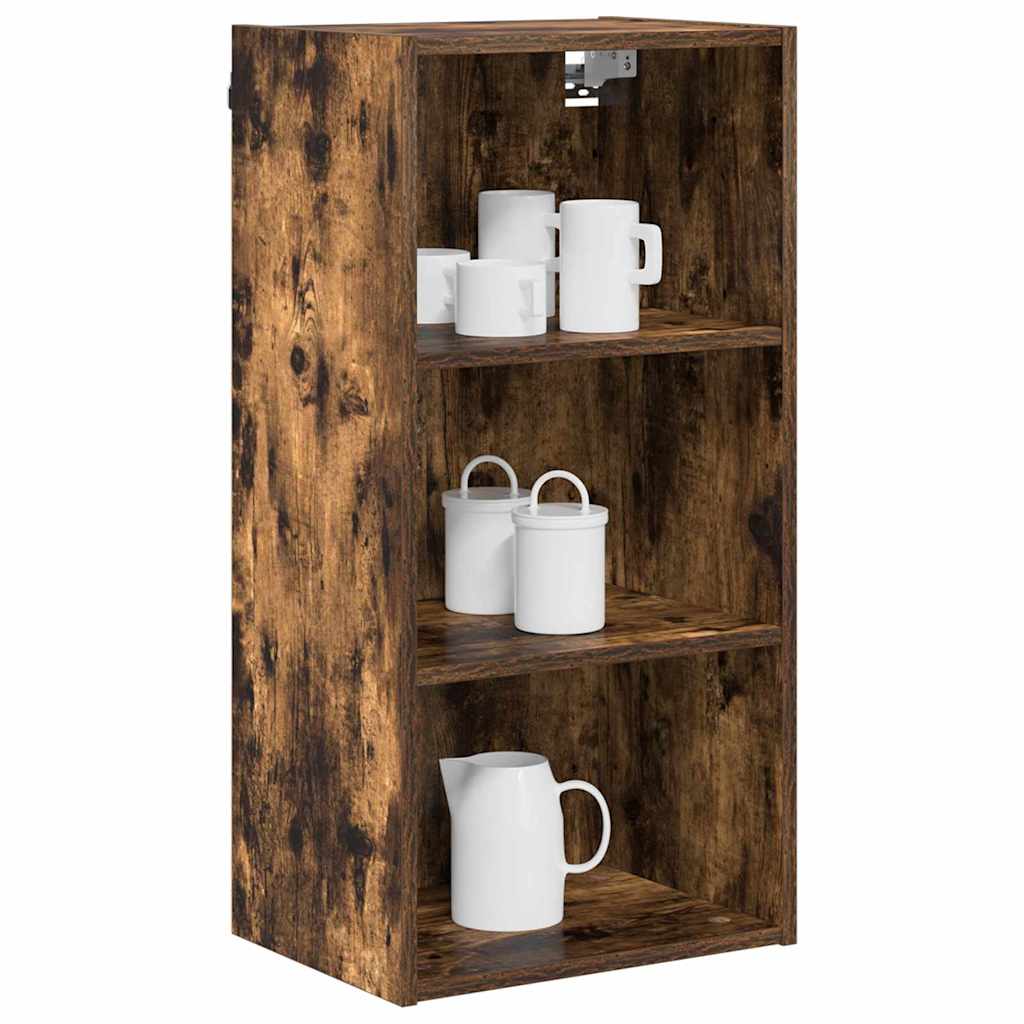 Hanging Cabinet with Shelf Riga Smoked Oak 40 x 29.5 x 80 cm