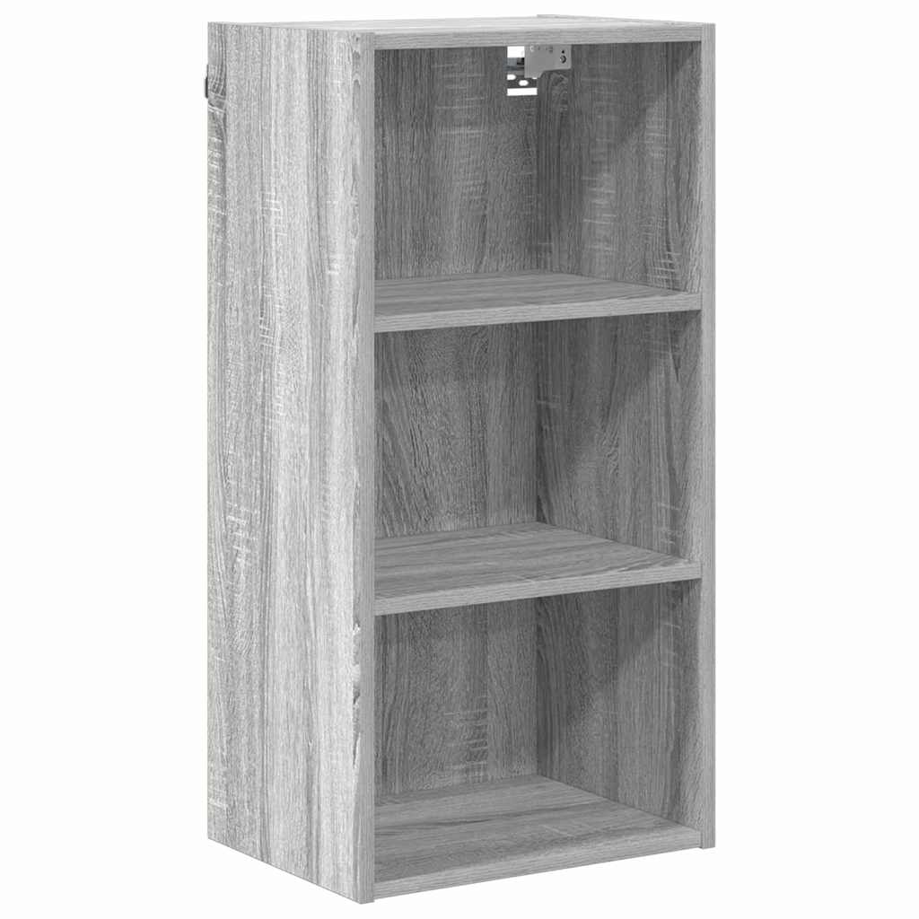 Hanging Cabinet with Shelf Riga Grey Sonoma 40 x 29.5 x 80 cm