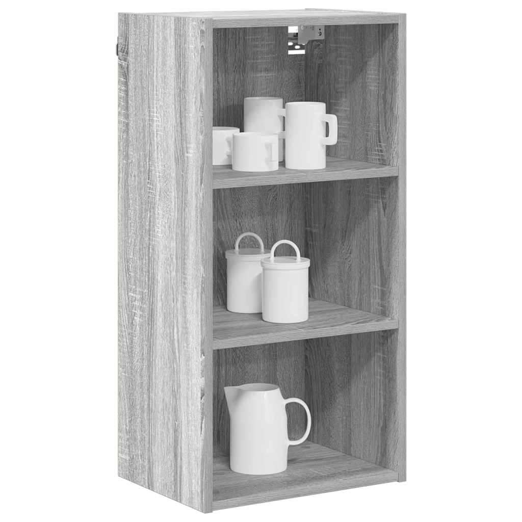 Hanging Cabinet with Shelf Riga Grey Sonoma 40 x 29.5 x 80 cm