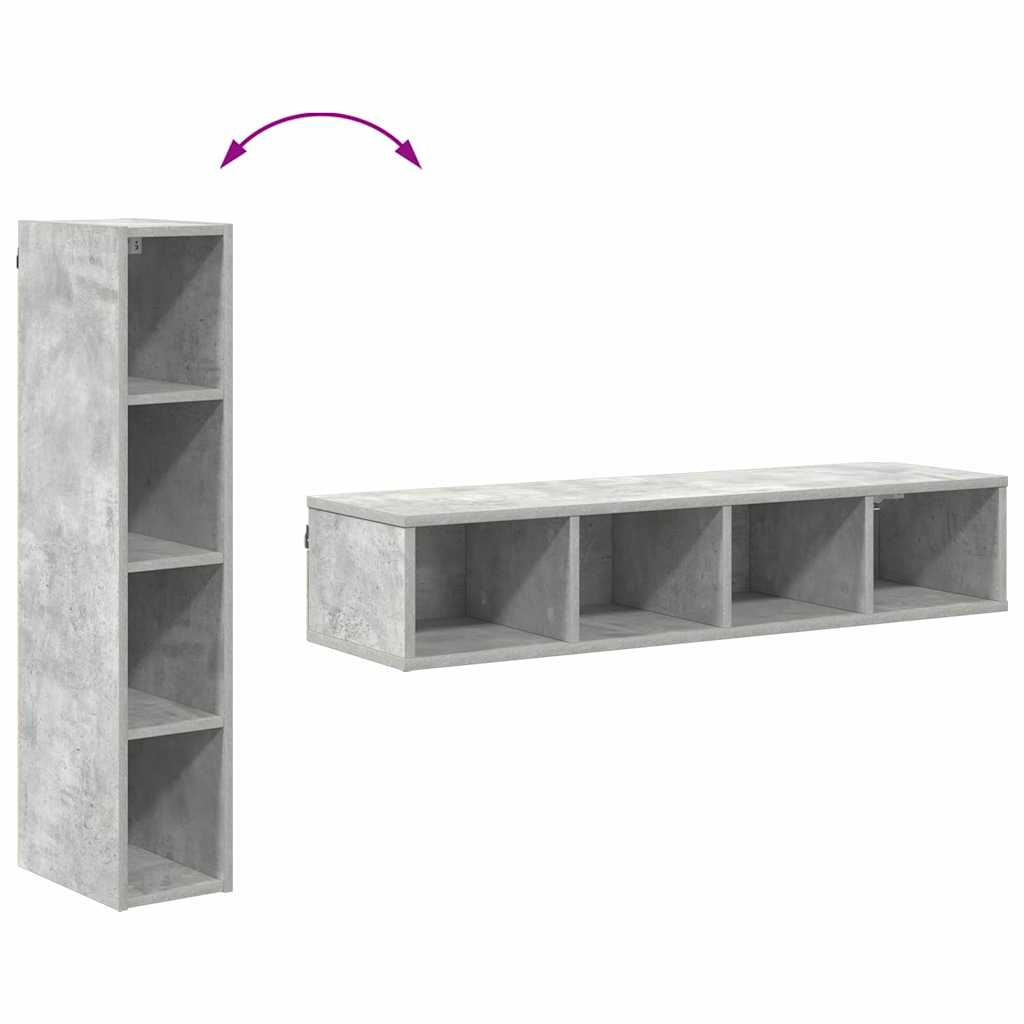 Hanging Cabinet Riga Concrete Grey 20 x 29.5 x 100 cm