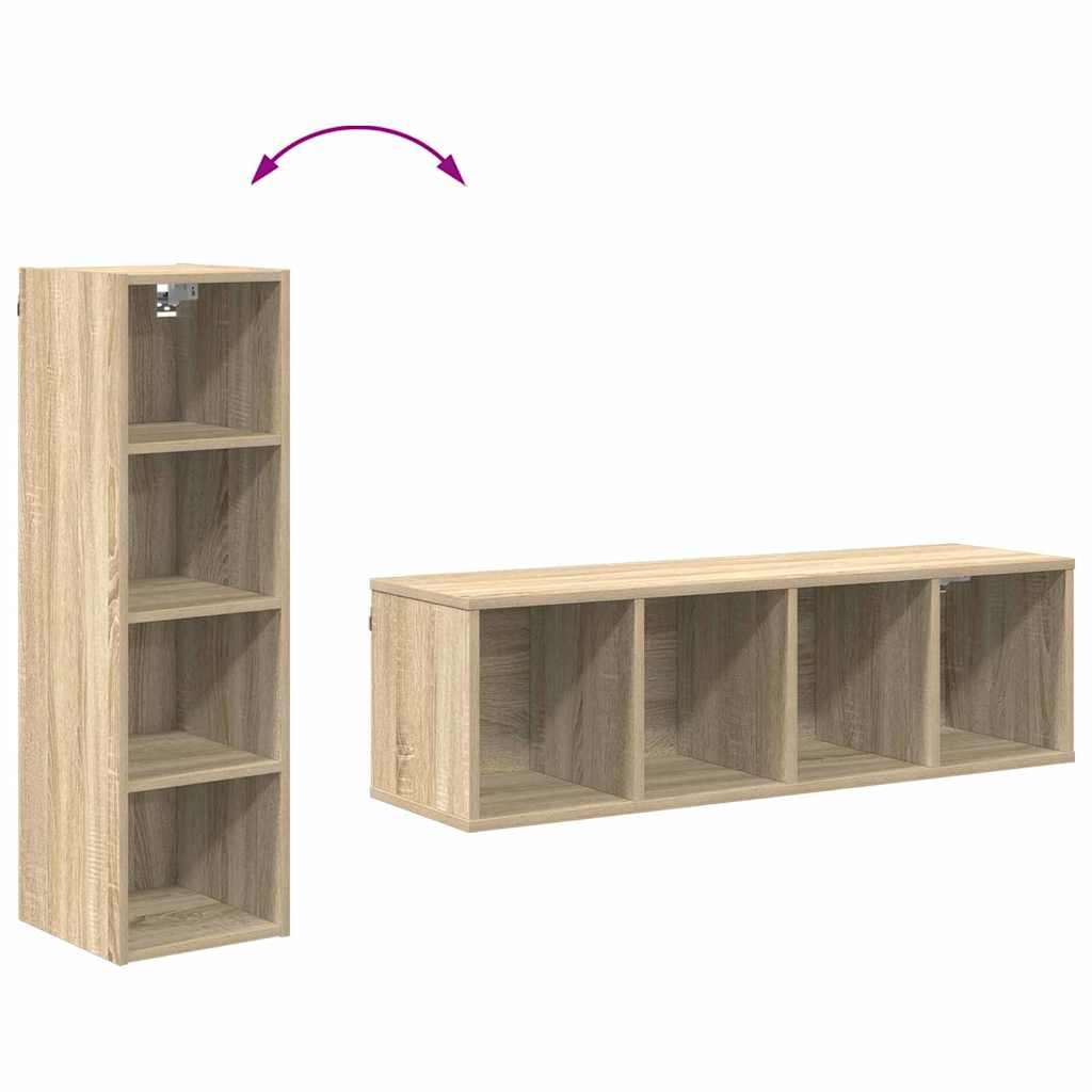 Hanging Cabinet with Shelf Riga Sonoma Oak 30 x 29.5 x 100 cm