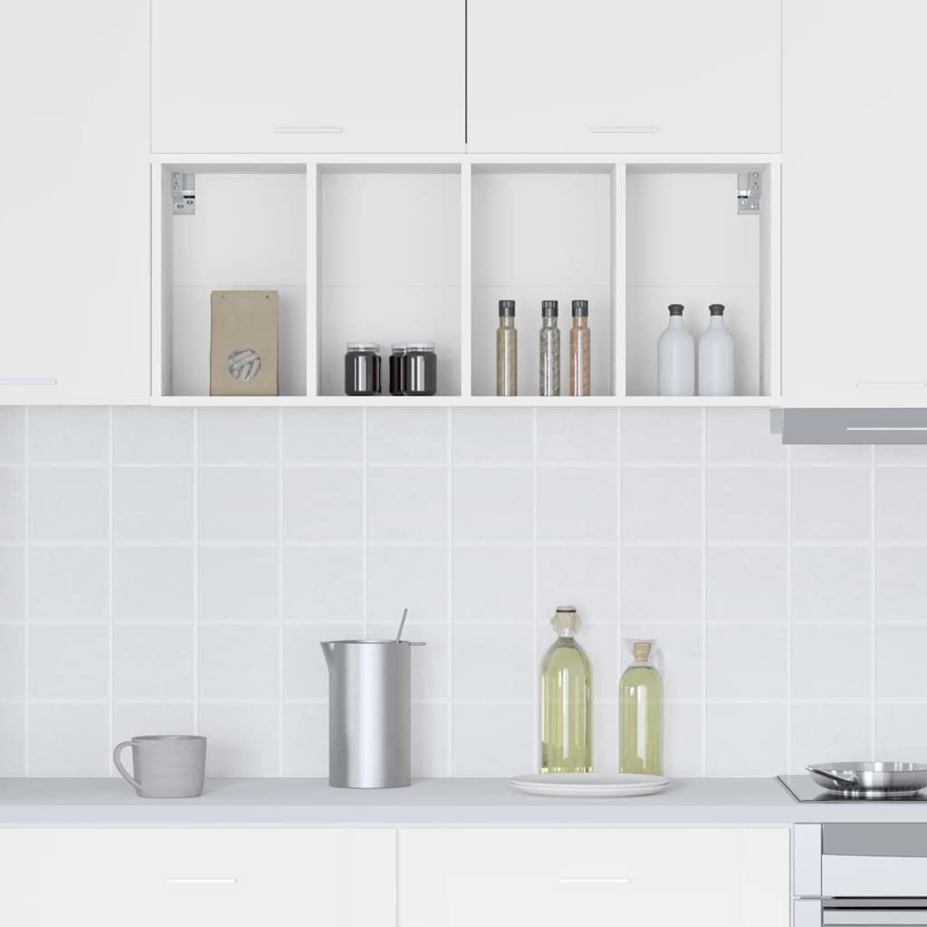 Hanging Cabinet Riga White 40 x 29.5 x 100 cm Engineered Wood