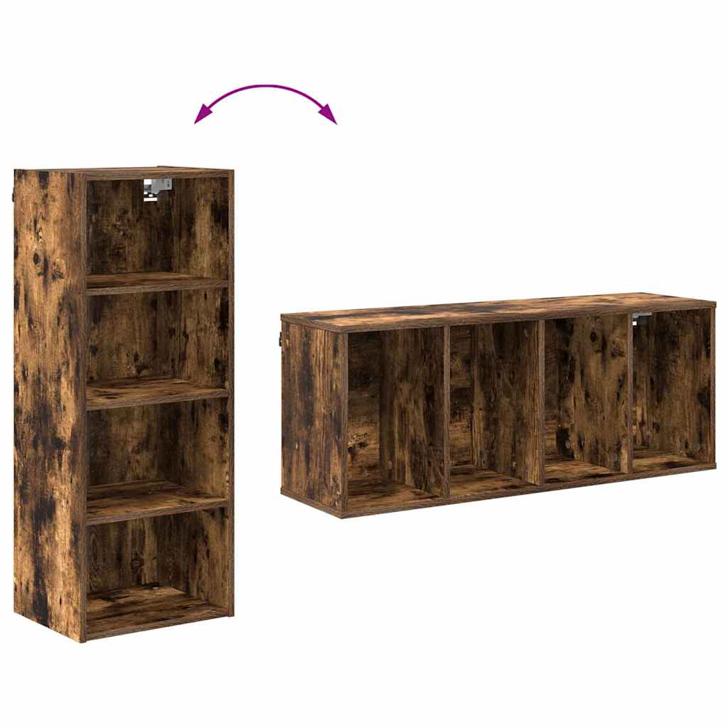 Hanging Cabinet with Shelf Riga Smoked Oak 40 x 29.5 x 100 cm