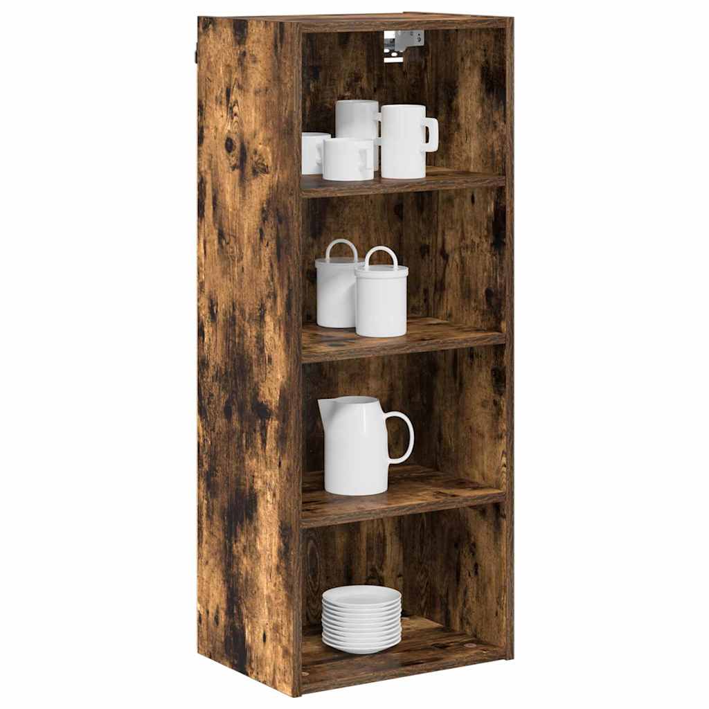 Hanging Cabinet with Shelf Riga Smoked Oak 40 x 29.5 x 100 cm
