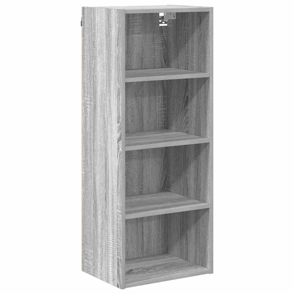 Hanging Cabinet with Shelf Riga Grey Sonoma 40 x 29.5 x 100 cm
