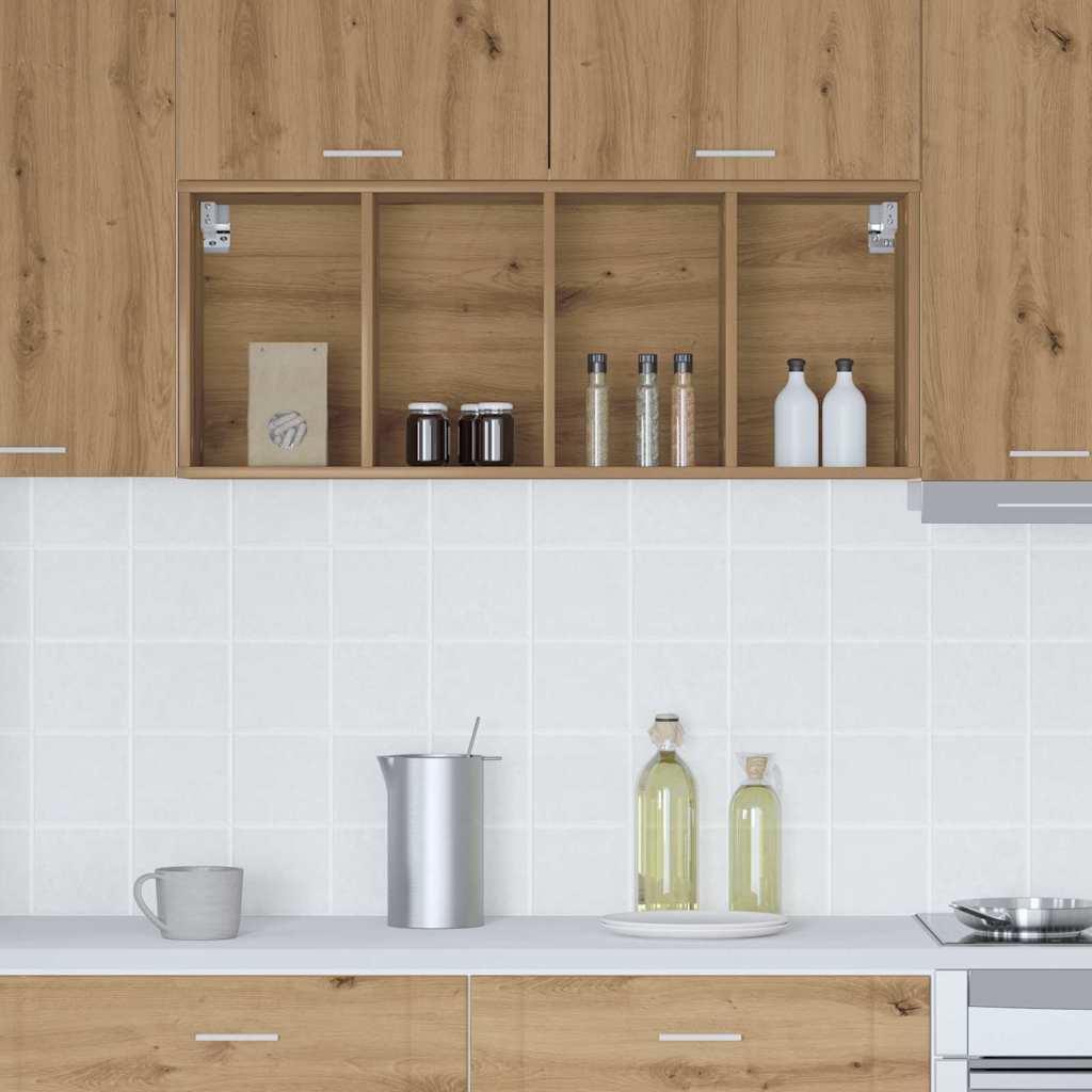 Hanging Cabinet with Shelf Riga Artisan Oak 40 x 29.5 x 100 cm