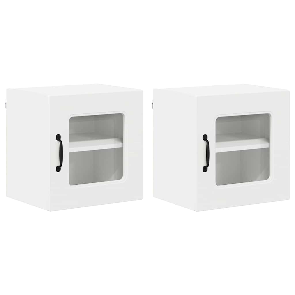 Kitchen Wall Cabinet with Shelf 2 pcs White 40 x 31 x 40 cm