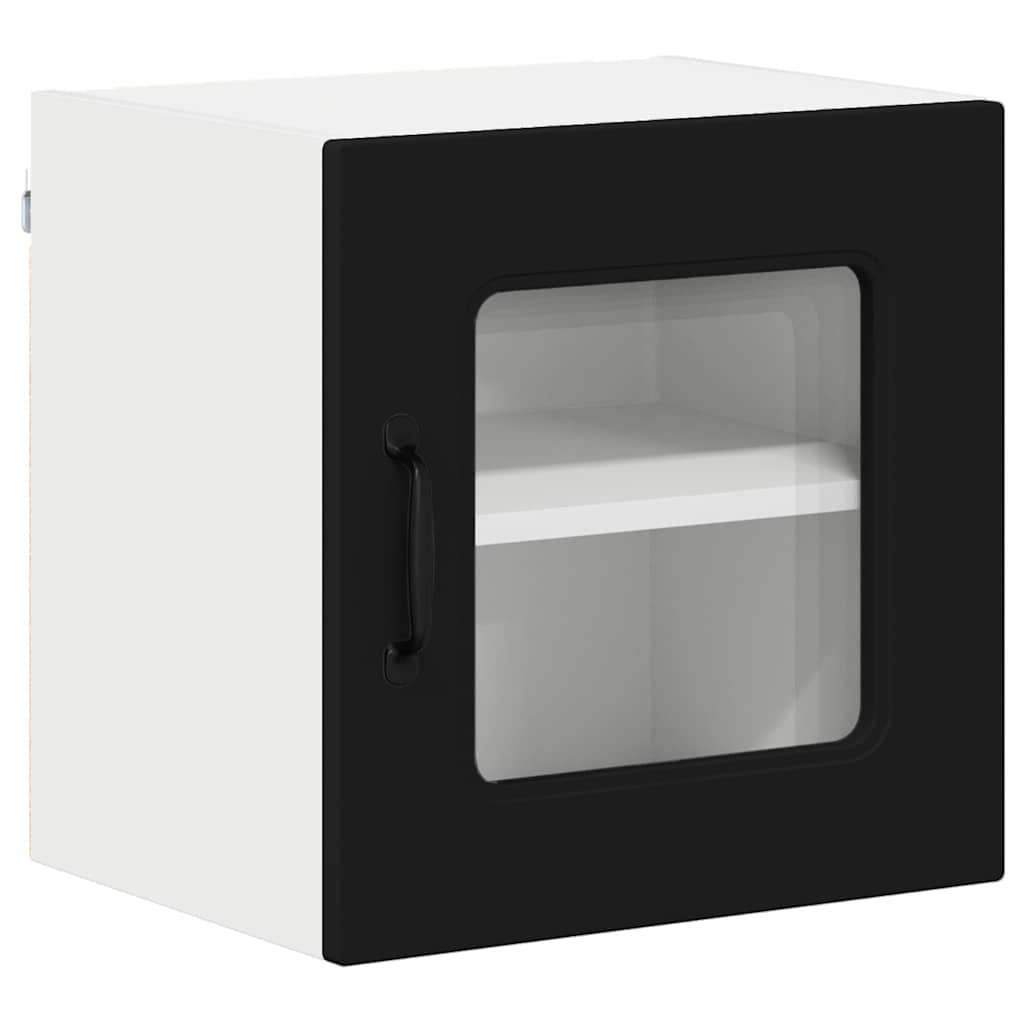 Kitchen Wall Cabinet with Shelf 2 pcs Black 40 x 31 x 40 cm