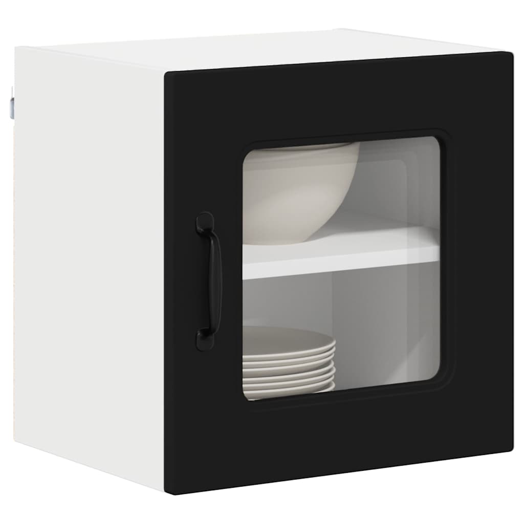 Kitchen Wall Cabinet with Shelf 2 pcs Black 40 x 31 x 40 cm