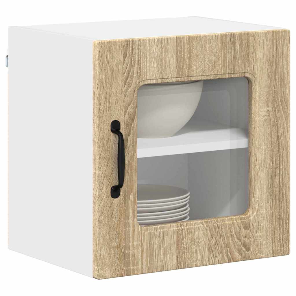 Kitchen Wall Cabinet with Door 2 pcs Sonoma Oak 40 x 31 x 40 cm