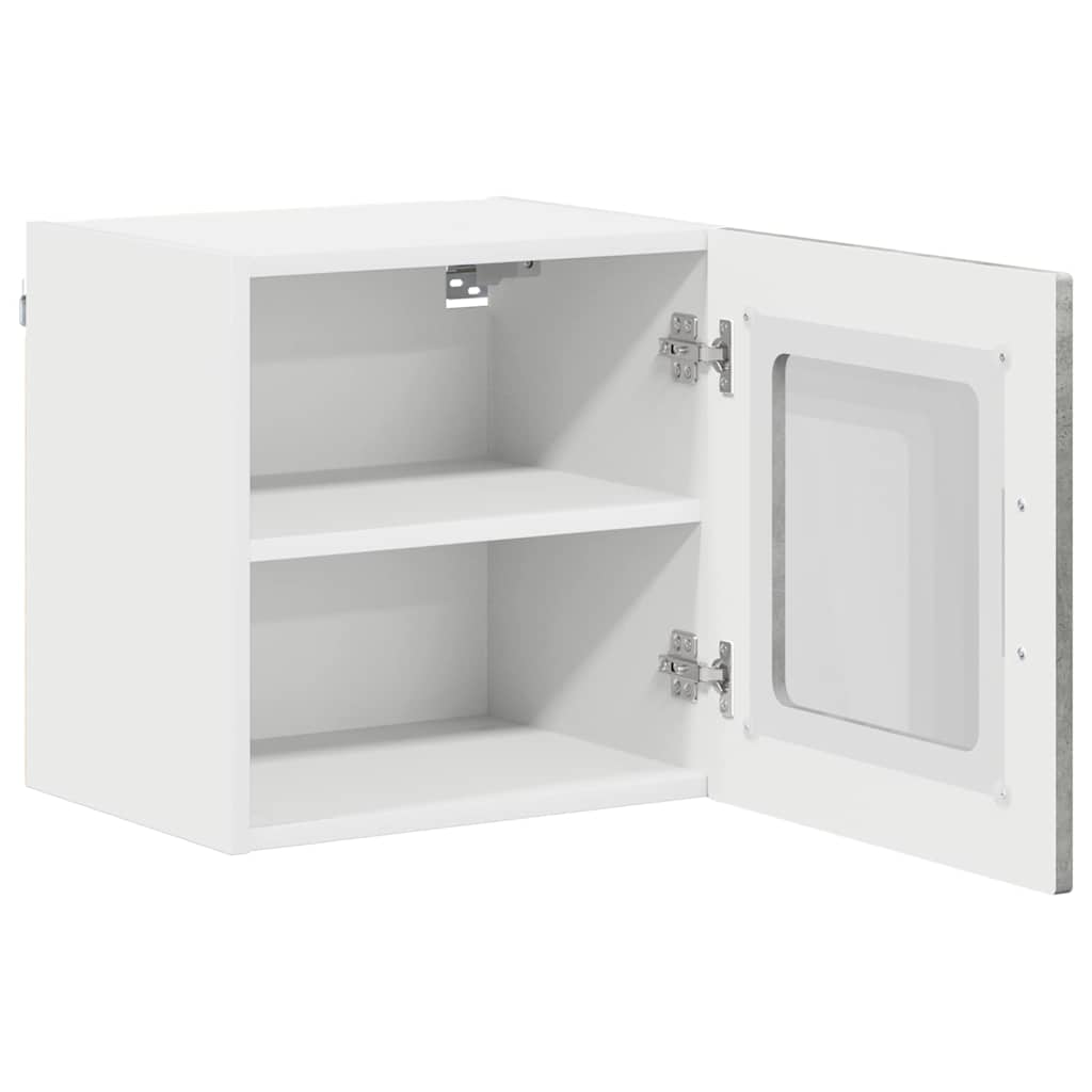 Kitchen Wall Cabinet with Shelf Concrete Grey 40 x 31 x 40 cm