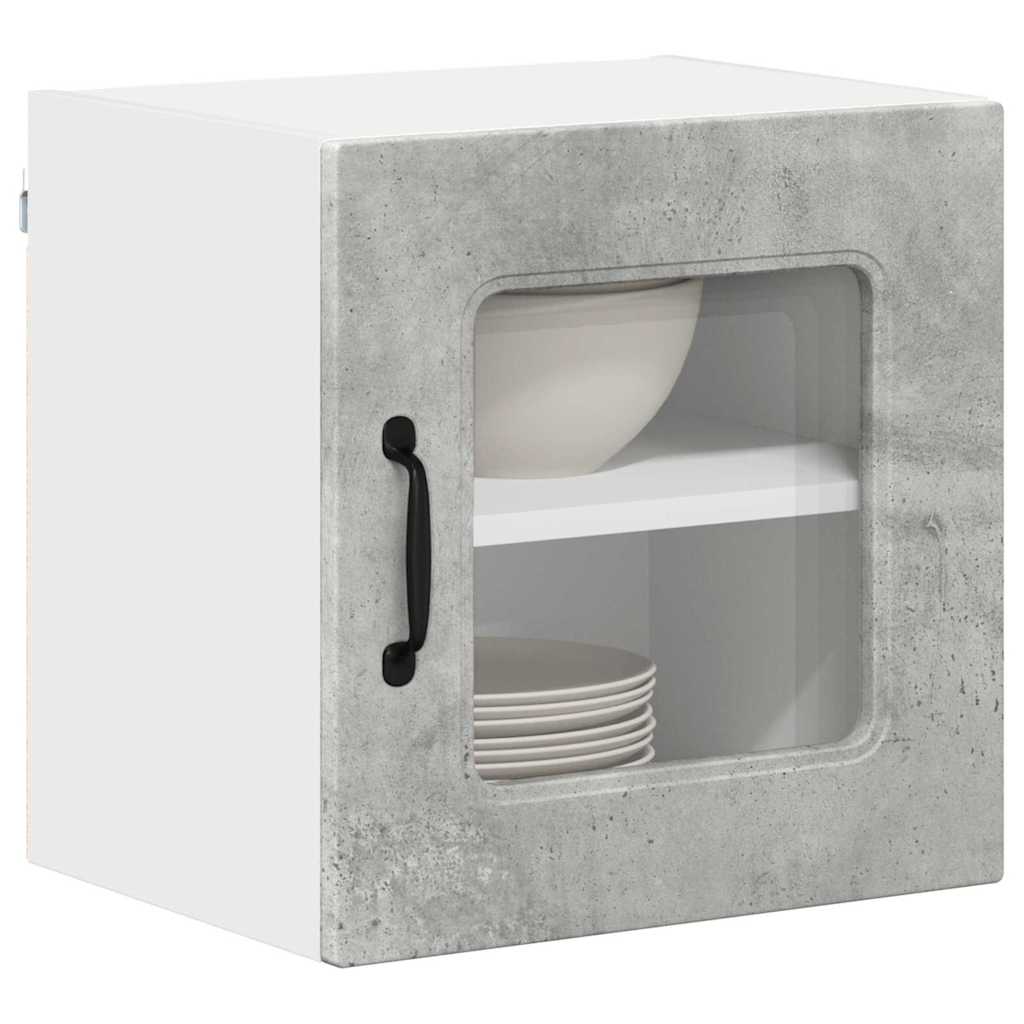 Kitchen Wall Cabinet with Shelf Concrete Grey 40 x 31 x 40 cm