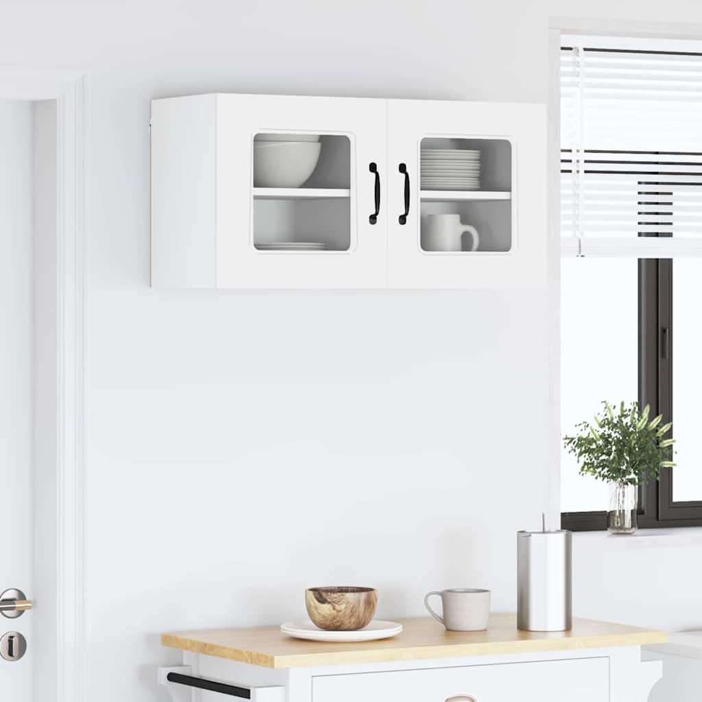 Kitchen Wall Cabinet with Door High Gloss White 40 x 31 x 40 cm