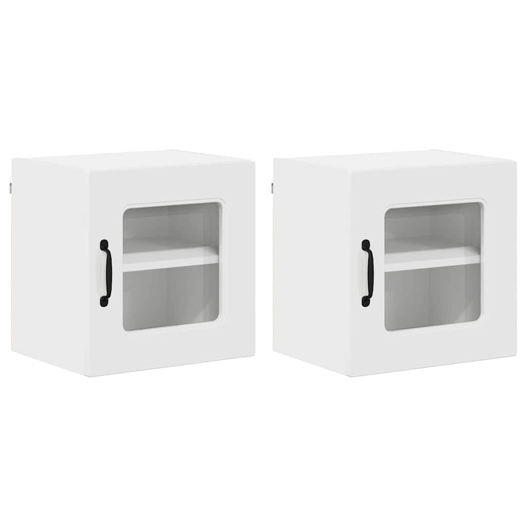Kitchen Wall Cabinet 2 pcs High Gloss White 40 x 31 x 40 cm