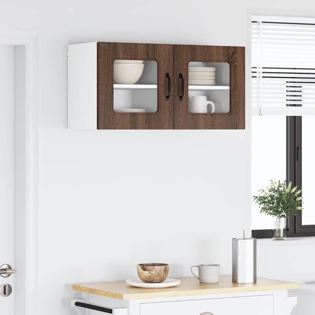 Kitchen Wall Cabinet Brown Oak 40 x 31 x 40 cm Engineered Wood