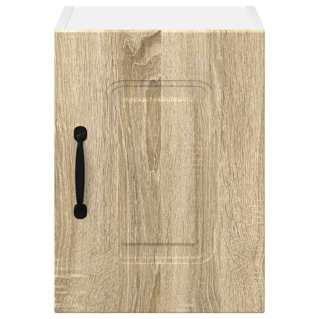Kitchen Wall Cabinet with Door 2 pcs Sonoma Oak 30 x 31 x 40 cm