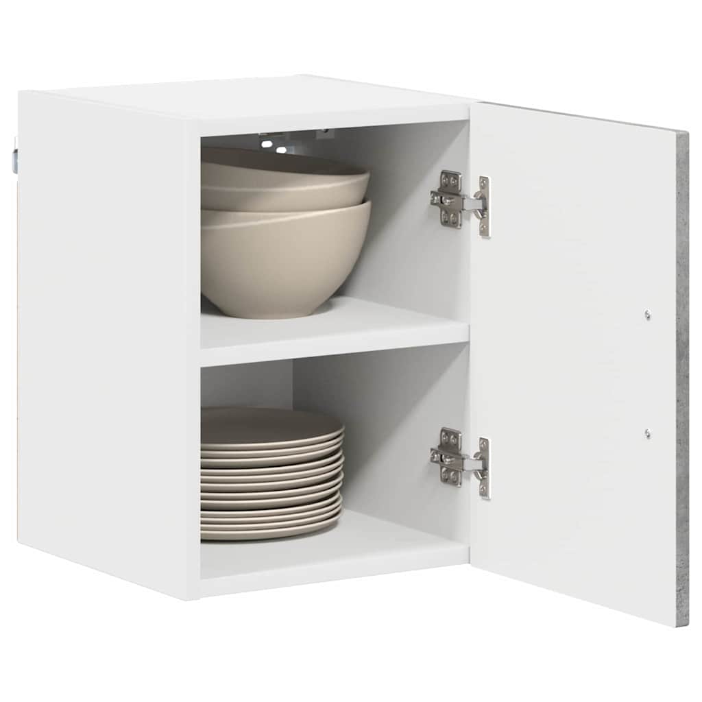 Kitchen Wall Cabinet with Shelf Concrete Grey 30 x 31 x 40 cm