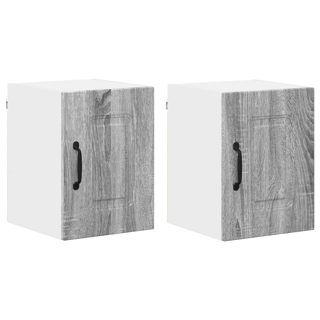 Kitchen Wall Cabinet 2 pcs Grey Sonoma 30 x 31 x 40 cm