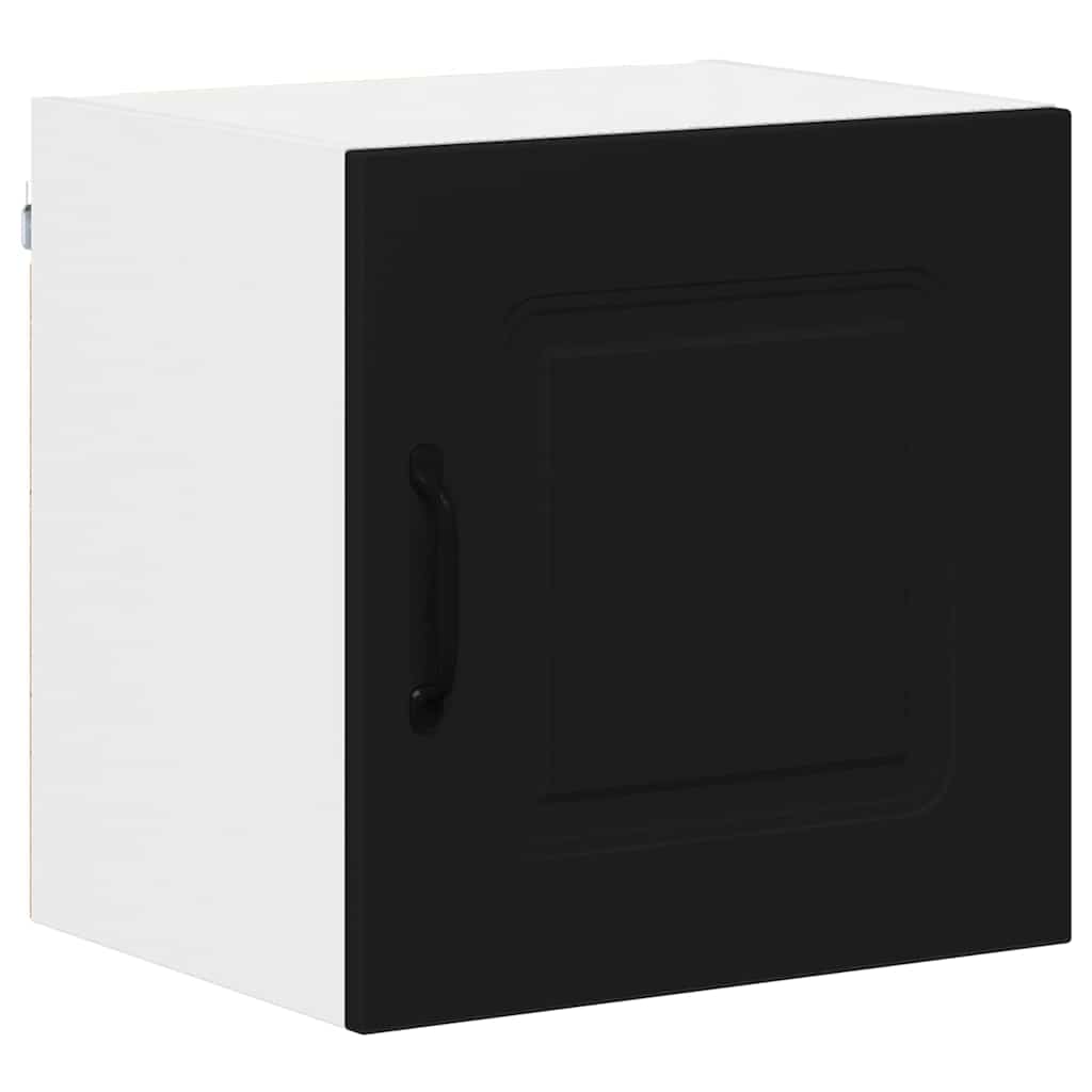 Kitchen Wall Cabinet with Shelf 2 pcs Black 40 x 31 x 40 cm