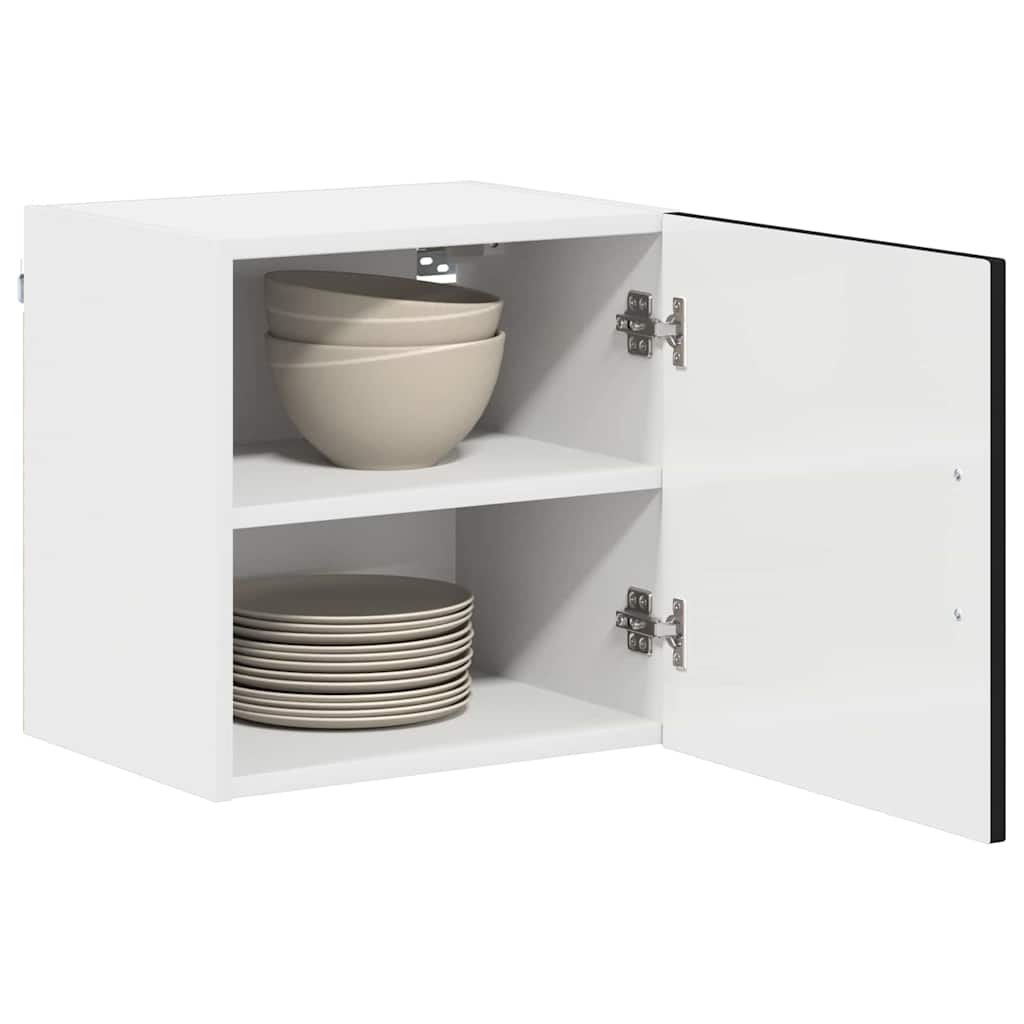 Kitchen Wall Cabinet with Shelf 2 pcs Black 40 x 31 x 40 cm