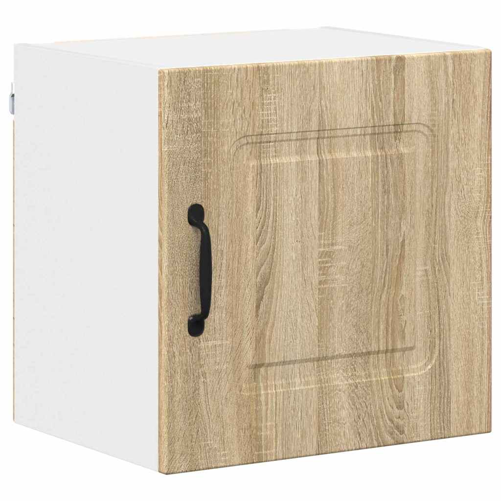 Kitchen Wall Cabinet with Door 2 pcs Sonoma Oak 40 x 31 x 40 cm