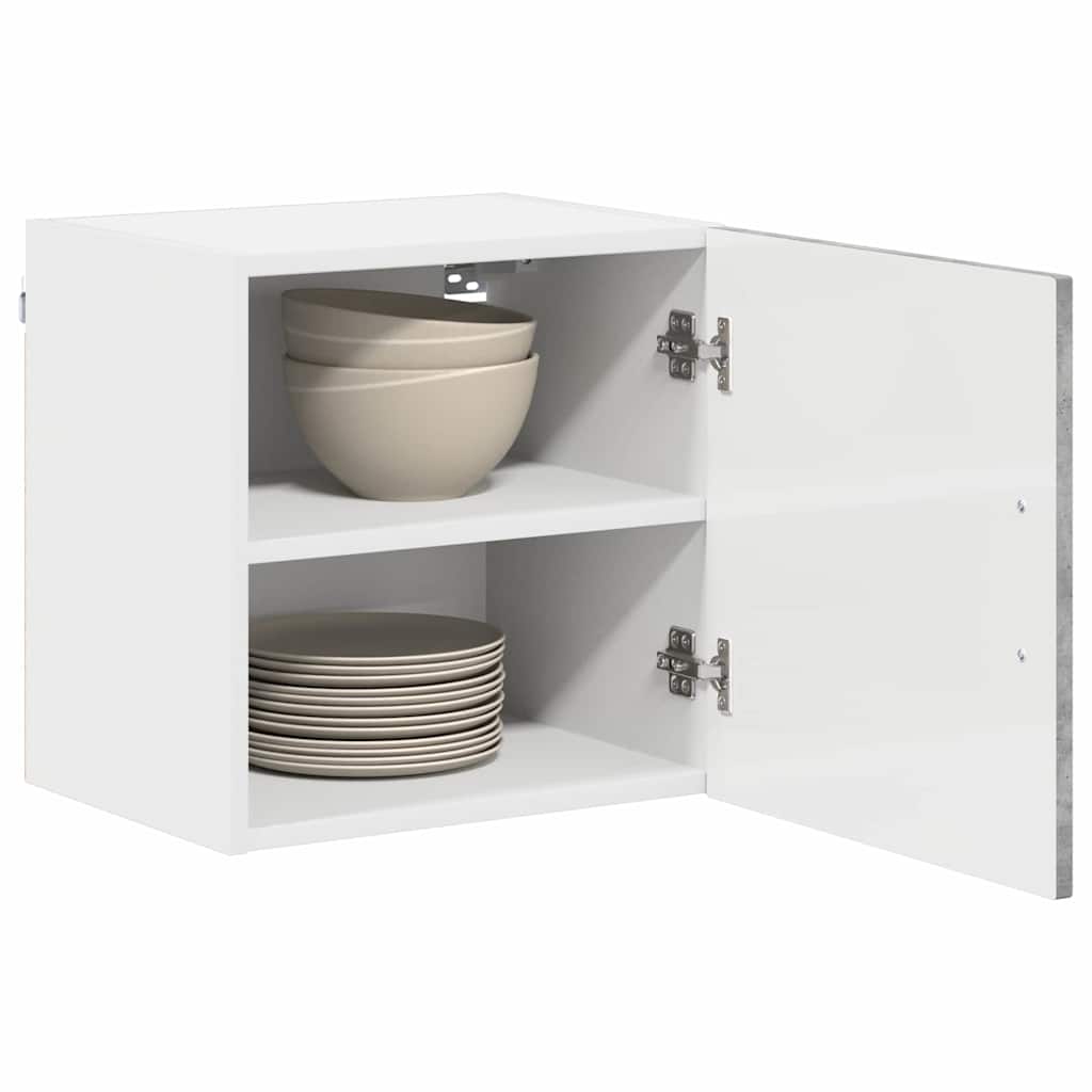 Kitchen Wall Cabinet with Shelf Concrete Grey 40 x 31 x 40 cm