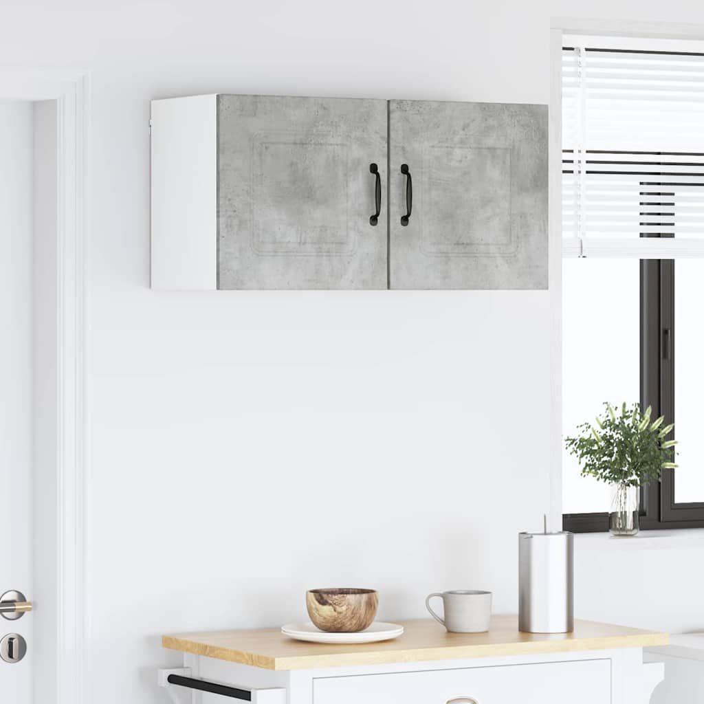Kitchen Wall Cabinet 2 pcs Concrete Grey 40 x 31 x 40 cm
