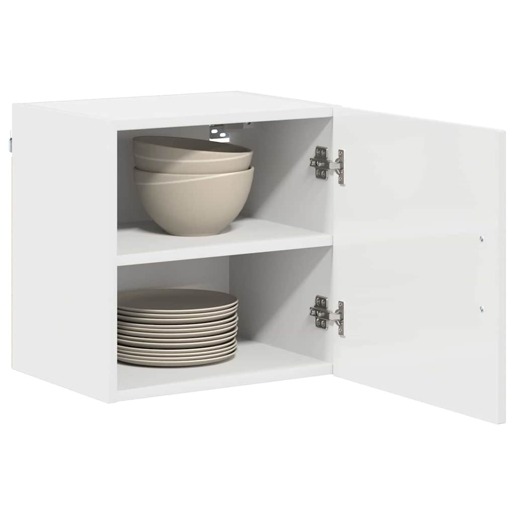 Kitchen Wall Cabinet with Door High Gloss White 40 x 31 x 40 cm