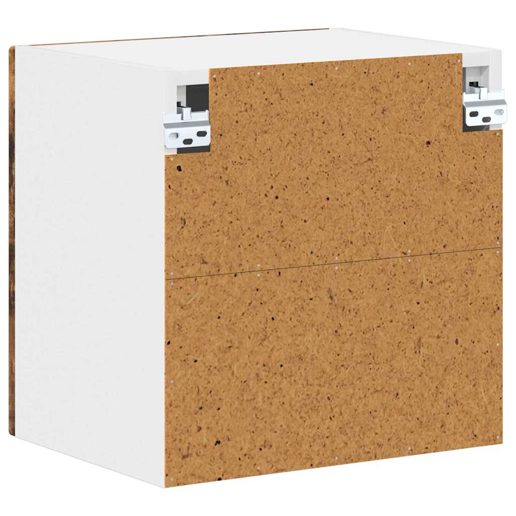 Kitchen Wall Cabinet with Door 2 pcs Smoked Oak 40 x 31 x 40 cm