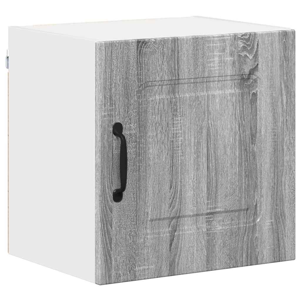 Kitchen Wall Cabinet with Shelf Grey Sonoma 40 x 31 x 40 cm