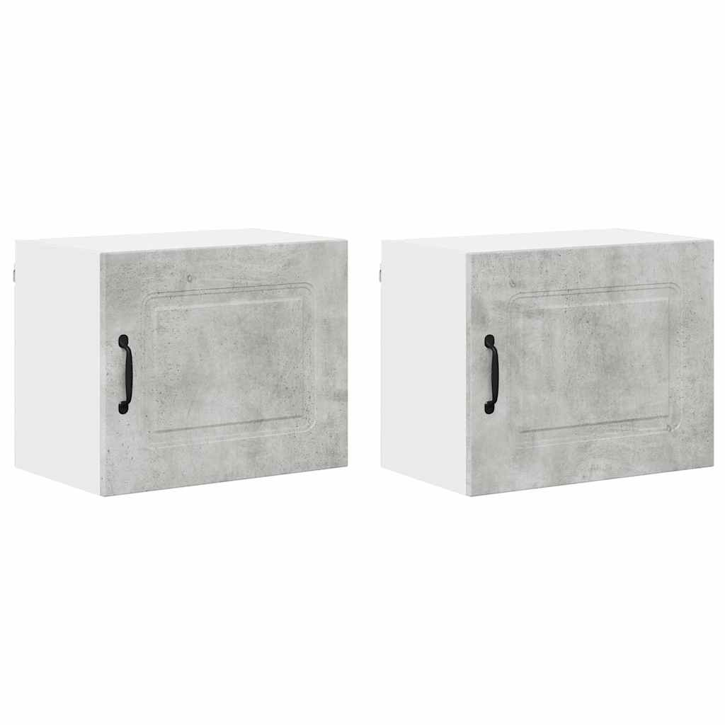 Kitchen Wall Cabinet 2 pcs Concrete Grey 50 x 31 x 40 cm