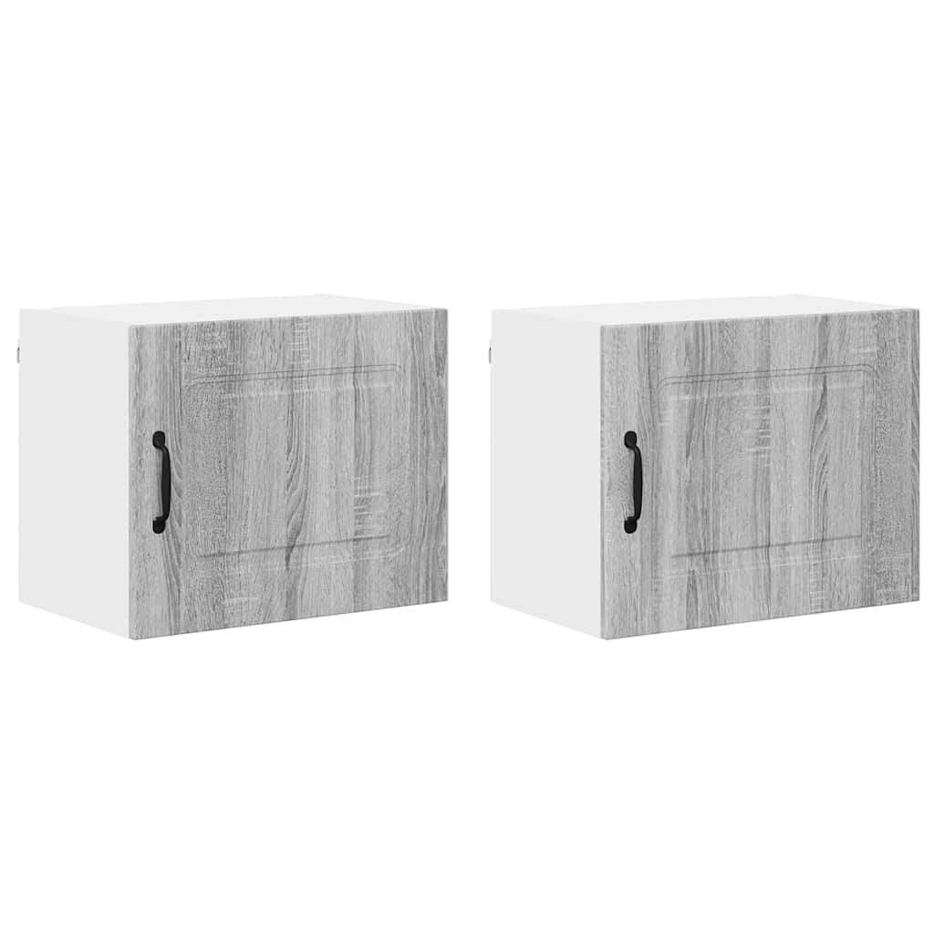 Kitchen Wall Cabinet 2 pcs Grey Sonoma 50 x 31 x 40 cm