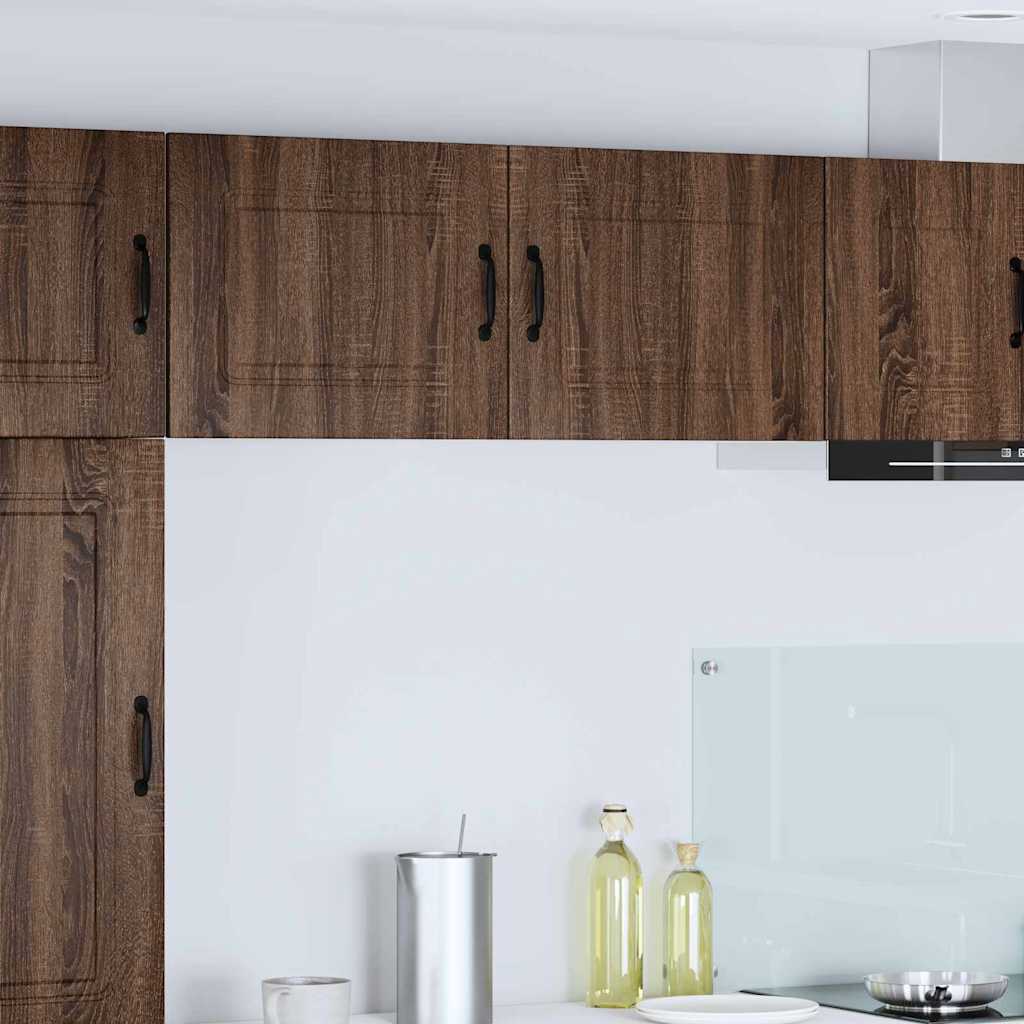 Kitchen Wall Cabinet with Shelf 2 pcs Brown Oak 50 x 31 x 40 cm