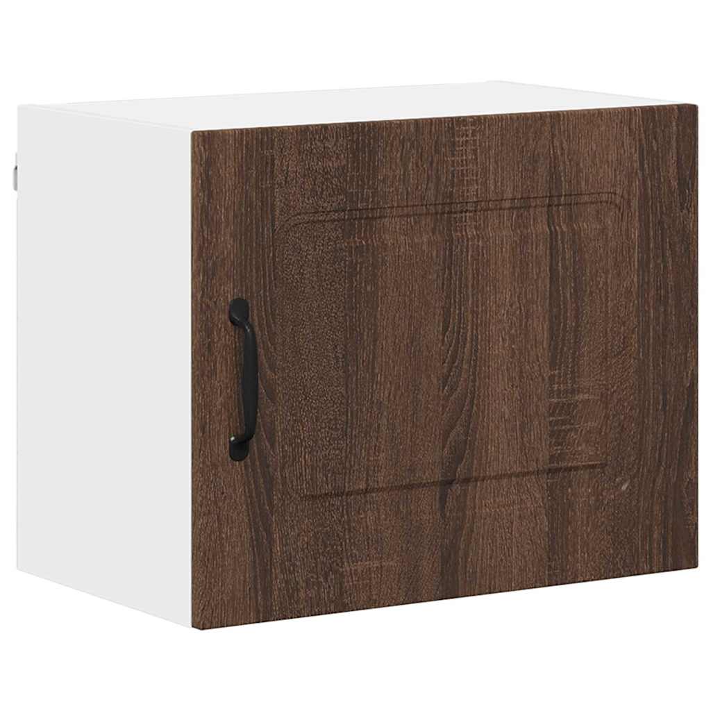 Kitchen Wall Cabinet with Shelf 2 pcs Brown Oak 50 x 31 x 40 cm