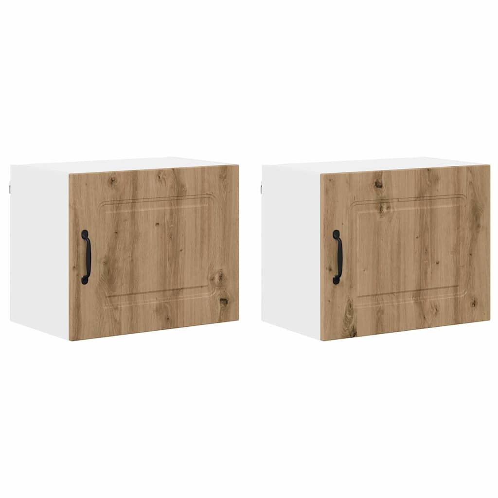 Kitchen Wall Cabinet 2 pcs Artisan Oak 50 x 31 x 40 cm