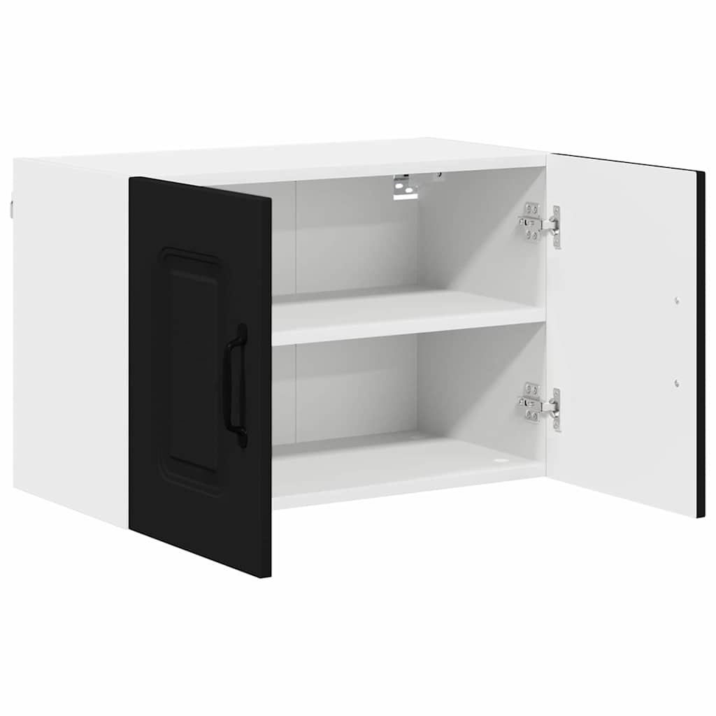 Kitchen Wall Cabinet with Shelf 2 pcs Black 60 x 31 x 40 cm