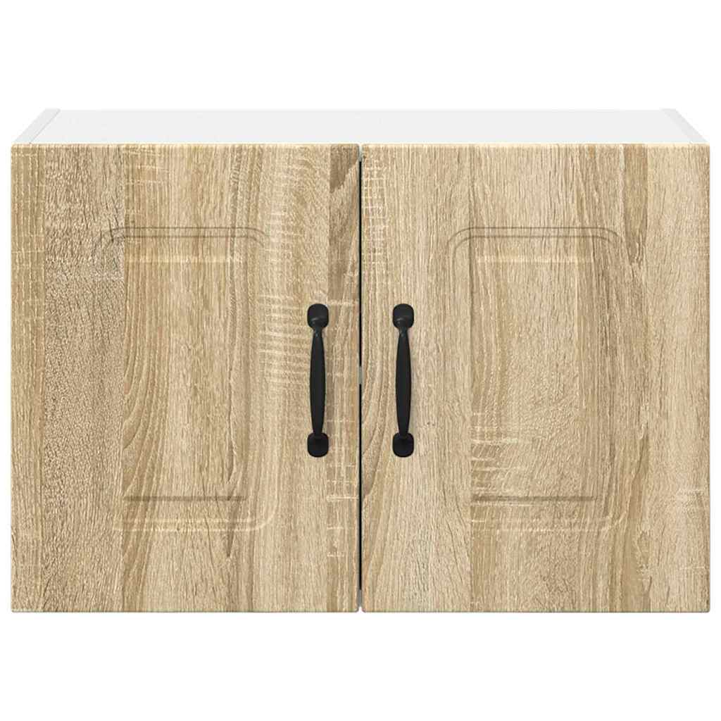Kitchen Wall Cabinet with Door 2 pcs Sonoma Oak 60 x 31 x 40 cm