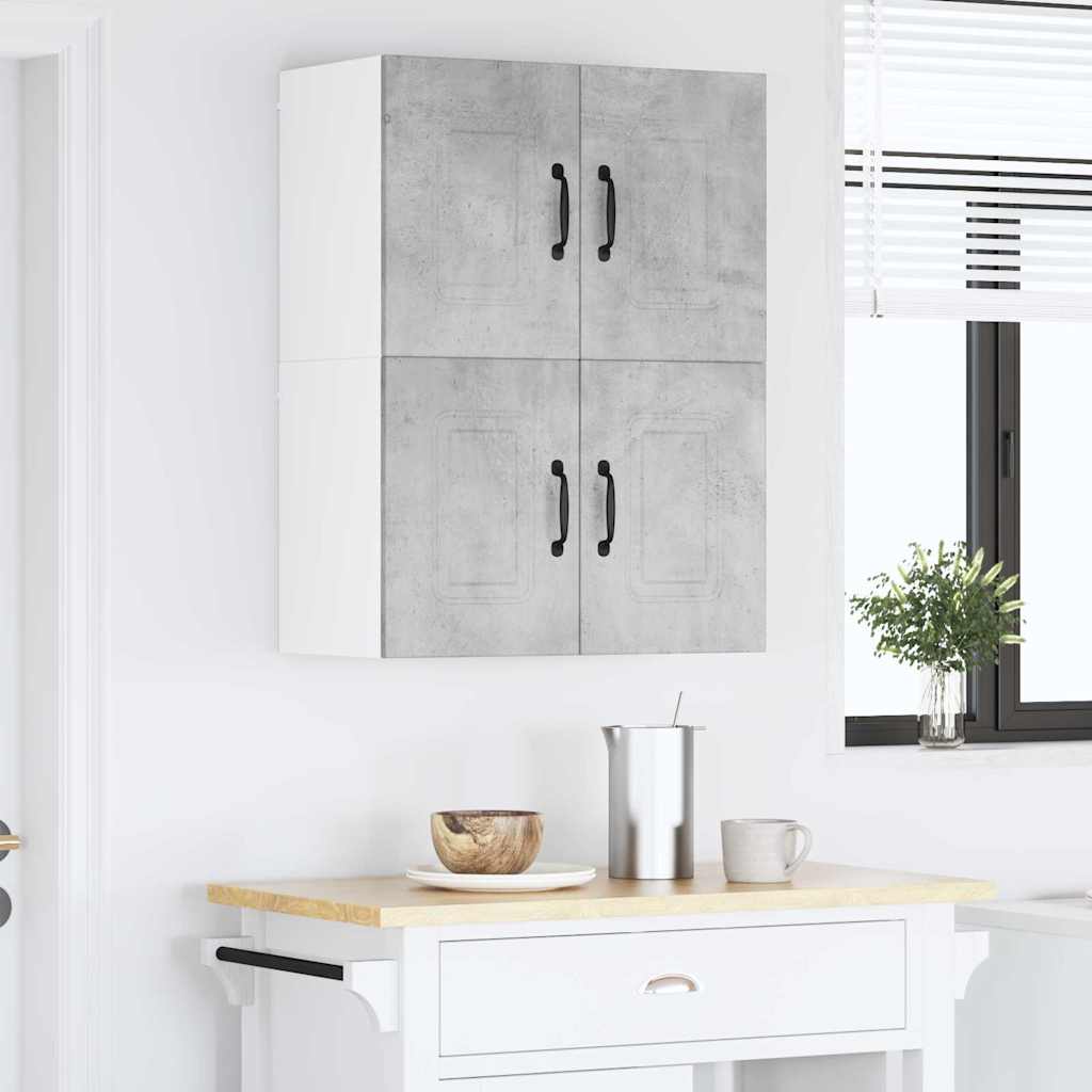 Kitchen Wall Cabinet with Shelf Concrete Grey 60 x 31 x 40 cm
